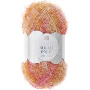 Creative Bubble Print - Fil à crocheter pour éponge tawashi - Betterave x50g