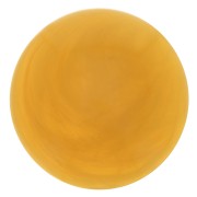 Cabochon rond en résine 12 mm - Jaune miel marbré x1