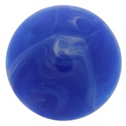 Cabochon rond en résine opaque 12 mm - Bleu royal marbré x1|raw }}