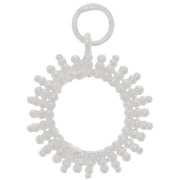 Pendentif soleil évidé avec petites boules 15 mm - Argent 925 x1|raw }}