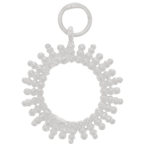 Pendentif soleil évidé avec petites boules 15 mm - Argent 925 x1