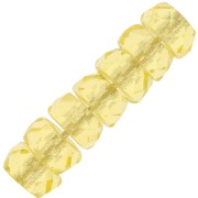 Perles rondelles Heishi facettées 6x3 mm - Jonquil x25