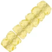 Perles rondelles Heishi facettées 6x3 mm - Jonquil x25