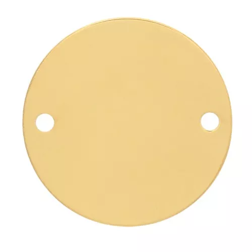 Intercalaire rond 14 mm - Argent 925 Doré à l'or fin x1