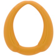 Pendentif goutte évidée ethnique en résine opaque 41x37 mm - Moutarde x1|raw }}