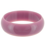 Bracelet jonc épais en résine opaque 68 mm - Vieux rose x1