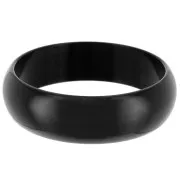 Bracelet jonc épais en résine opaque 68 mm - Noir x1