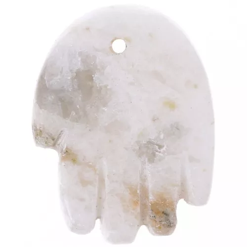 Pendentif main 20.5x15 mm en pierre gemme - Pierre de lune x1