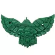 Intercalaire aigle 42x24 mm en imitation pierre gemme - Malachite x1