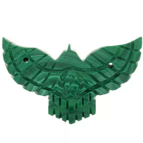 Intercalaire aigle 42x24 mm en imitation pierre gemme - Malachite x1