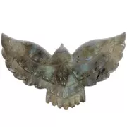 Intercalaire aigle 42x24 mm en pierre gemme - Labradorite x1
