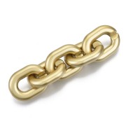 Maillons ovales 24x18 mm - Doré Mat x10