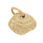 Mini breloque coquillage 5x6 mm - Acier inoxydable 316L Doré x1|raw }}