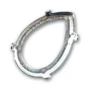 Serti griffe pour cabochon PureCrystal 4327 30x20 mm - Argenté x1