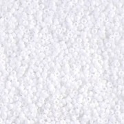 Rocaille Miyuki 15/0 402F - Opaque White Mat x100g