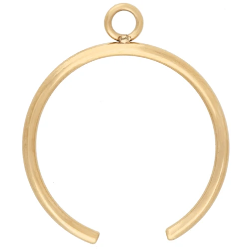 Bague fine avec anneau fermé - Taille 57 - Acier inoxydable 304 Doré