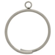 Bague fine avec anneau fermé - Taille 57 - Acier inoxydable 304 x1