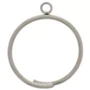 Bague fine avec anneau fermé - Taille 57 - Acier inoxydable 304 x1