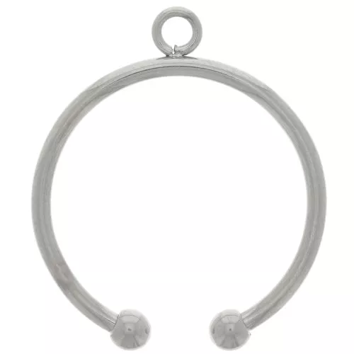 Bague fine réglable avec petites boules - Taille 58 à 62 - Acier inoxydable 304 x1