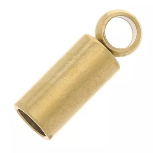 Embouts pour cordon 2 mm - Acier inoxydable 303 Doré x4