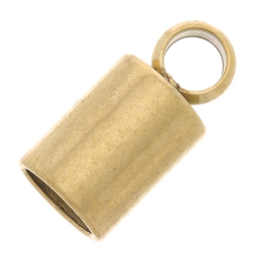 Embouts pour cordon 3 mm - Acier inoxydable 303 Doré x4