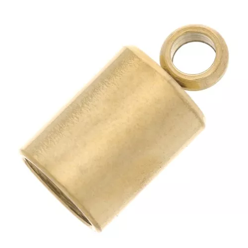 Embouts pour cordon 4 mm - Acier inoxydable 303 Doré x4