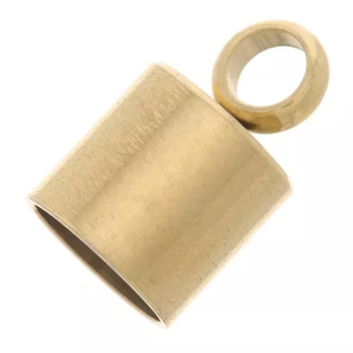Embouts pour cordon 6 mm - Acier inoxydable 303 Doré x4