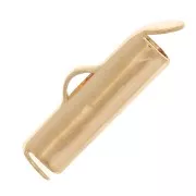 Embout pour tissage perles rocailles & Delica Miyuki 15 mm - Plaqué Or 3 microns