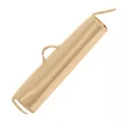 Embout pour tissage perles rocailles & Delica Miyuki 20 mm - Plaqué Or 3 microns