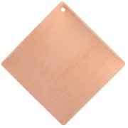 Pendentif losange 55 mm pour poudre de sur-glaçure en cuivre x1