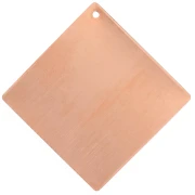 Pendentif losange 55 mm pour poudre de sur-glaçure en cuivre x1