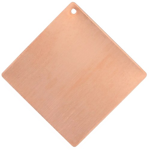 Pendentif losange 55 mm pour poudre de sur-glaçure en cuivre x1