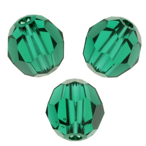 Perles rondes  PureCrystal 5000 5 mm - Emerald x10