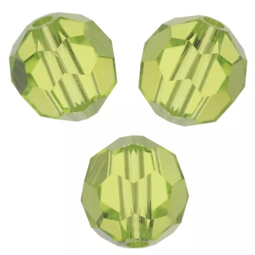 Perles rondes PureCrystal 5000 6 mm - - Citrus Green x6