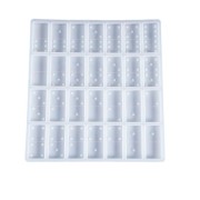Moule silicone pour réaliser 28 dominos en résine x1