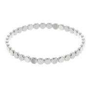 Bague fine - mini pastilles -- Taille 49 - Argent 925 x1|raw }}