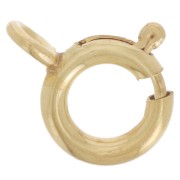 Fermoirs à ressort avec anneau fermé 8 mm - Gold filled (or laminé) x30