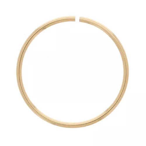 Anneau ouvert 20x1 mm - Gold filled (or laminé) x1