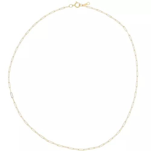 Tour de cou maille Rectangle 1.7 mm - Gold filled (or laminé) x41cm