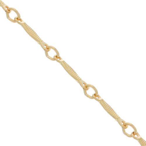 Chaîne En Or 18 Carats - Maille Fantaisie, 52 Cm, 8 Grammes, Occasion Rénovée