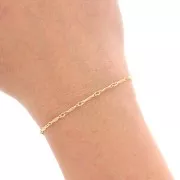 Chaîne maille Fantaisie 1.8 mm - Gold filled (or laminé)  x20cm