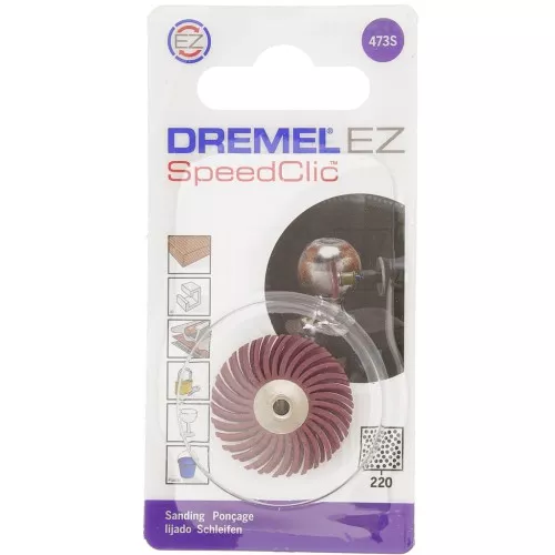 DREMEL® EZ SpeedClic : Brosse abrasive fine - grain 220 (473S) x1