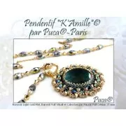 Perles en verre Baros® par Puca® 6x5 mm - Jet Hematite x10g