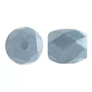 Perles en verre Baros® par Puca® 6x5 mm - Opaque Blue Ceramic Look x10g