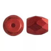 Perles en verre Baros® par Puca® 6x5 mm - Red Metallic Mat x10g