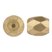 Perles en verre Baros® par Puca® 6x5 mm - Gold Mat x10g