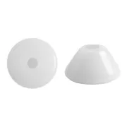 Perles en verre Konos® par Puca® 4x2 mm - Opaque White x10g