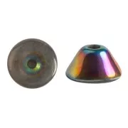 Perles en verre Konos® par Puca® 4x2 mm - Crystal Vitrail x10g