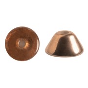 Perles en verre Konos® par Puca® 4x2 mm - Crystal Capri Gold x10g