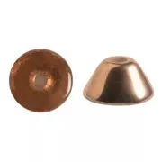 Perles en verre Konos® par Puca® 4x2 mm - Crystal Capri Gold x10g